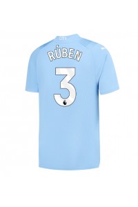 Fotbalové Dres Manchester City Ruben Dias #3 Domácí Oblečení 2023-24 Krátký Rukáv